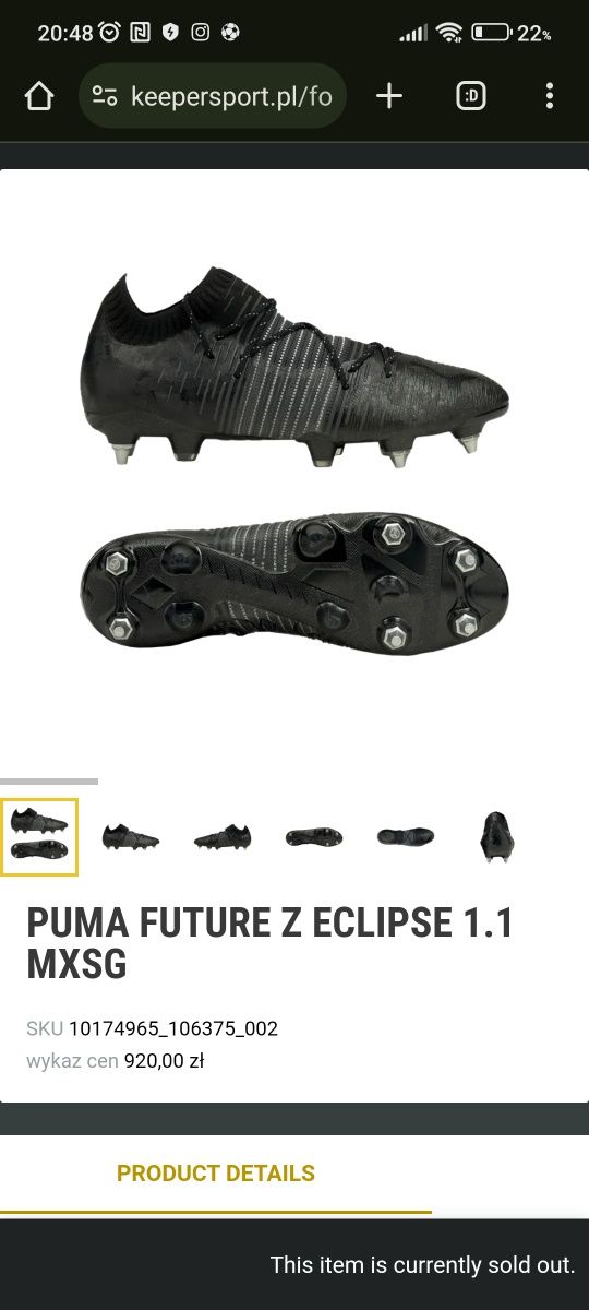 Puma Future Z Eclipse 1.1 Msxg Black Profesjonalne