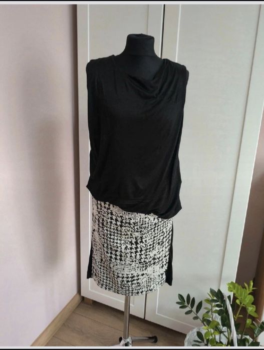 Czarna sukienka koktajlowa Mango, rozmiar S (36)