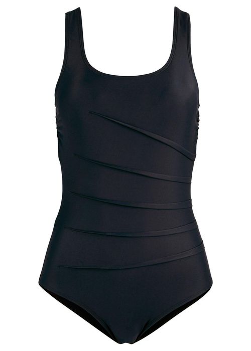 B.P.C kostium jednoczęściowy z zaszewkami czarny 46.