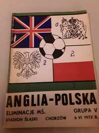 Program Polska-Anglia z roku 1973