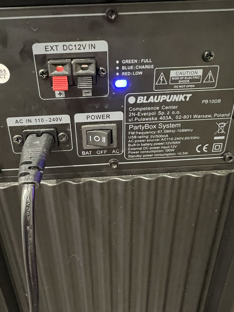Blaupunkt partybox system 1000 Wat led jak Jbl