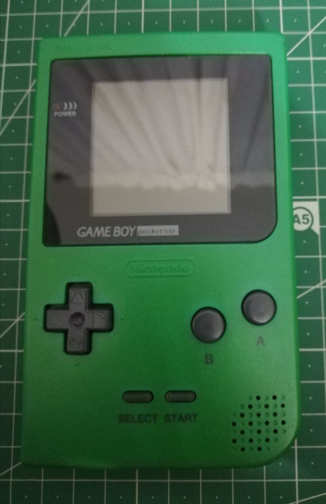 Game boy pocket verde ecrã ips