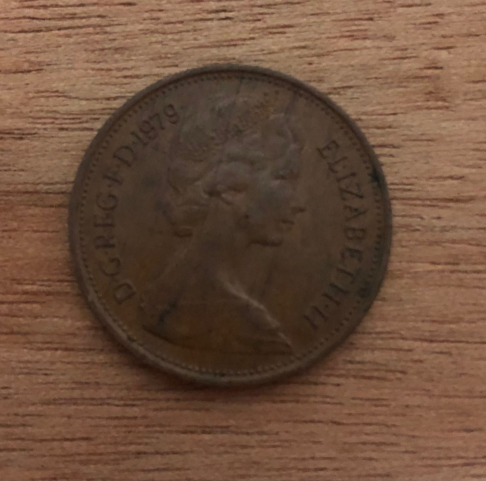 Moeda New pence 2 1979