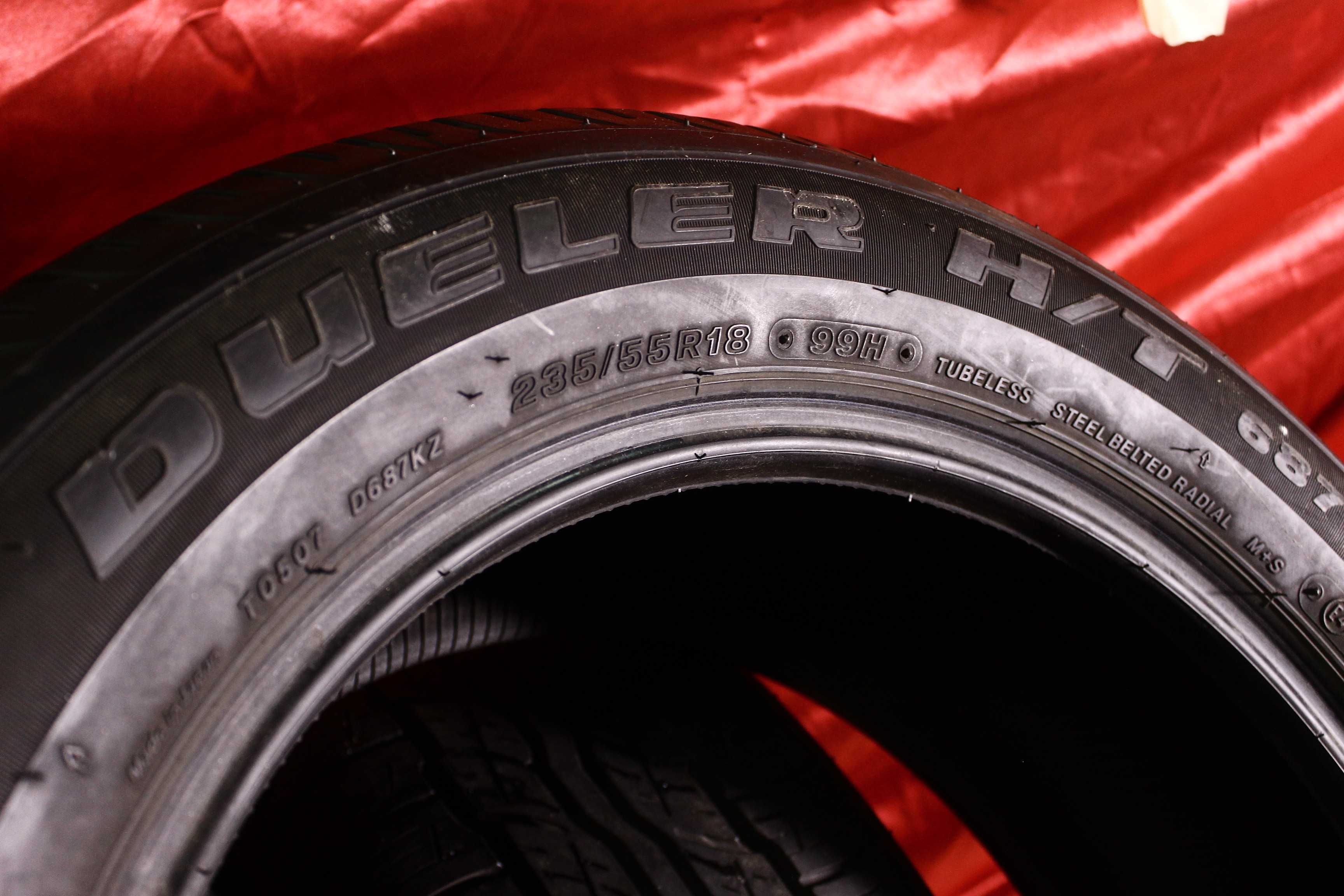 235-55-R18 BRIDGESTONE DUELER  комплект 4штуки летняя резина GERMANY