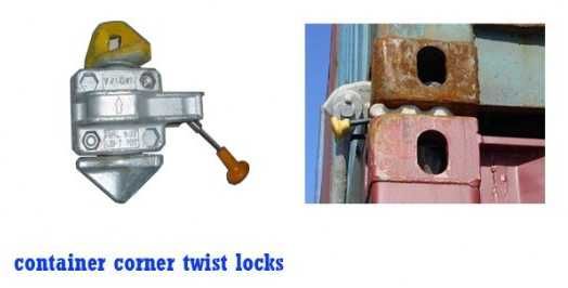 Trancas semi automáticas twist lock para contentores marítimos