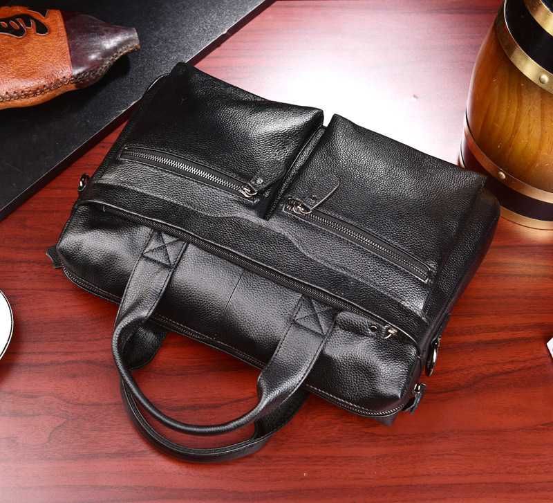 Натуральная кожа! Портфель мужской деловой сумка для ноутбука кожаный