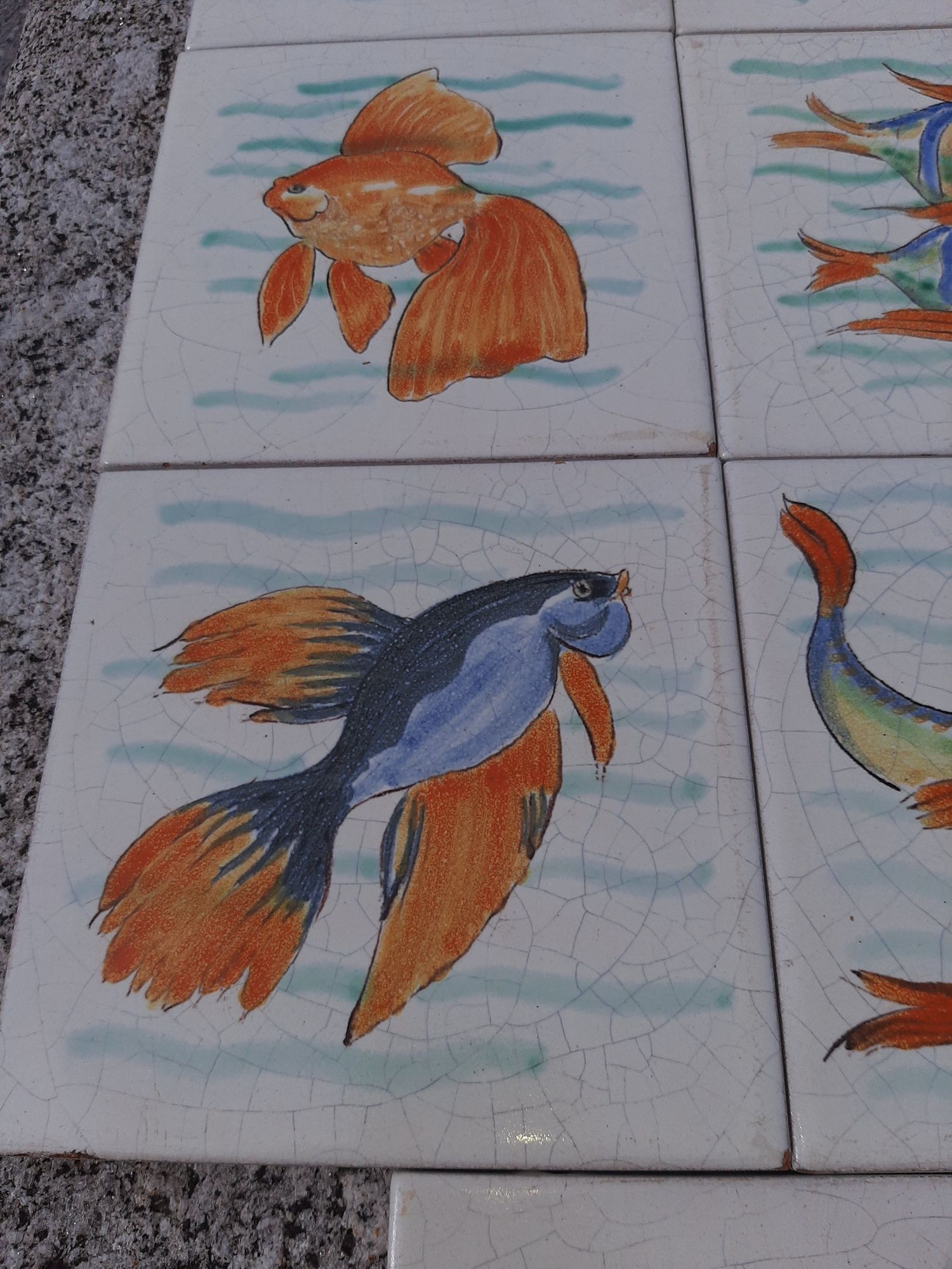 Lindíssimos Azulejos Vintage Pintura Manual