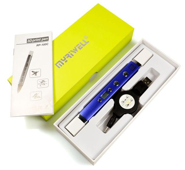 3D ручка MYRIWELL RP-100C Официально в Украине! 1 ГОД ГАРАНТИИ! 3Д pen