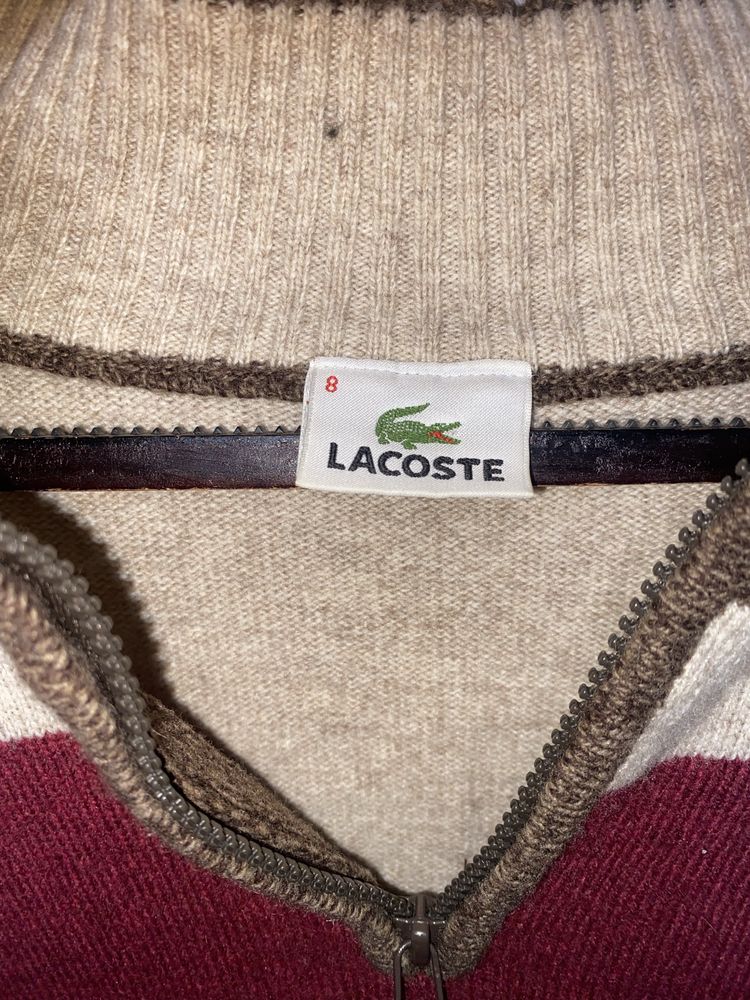 Sweter Lacoste premium wełniany XL 8