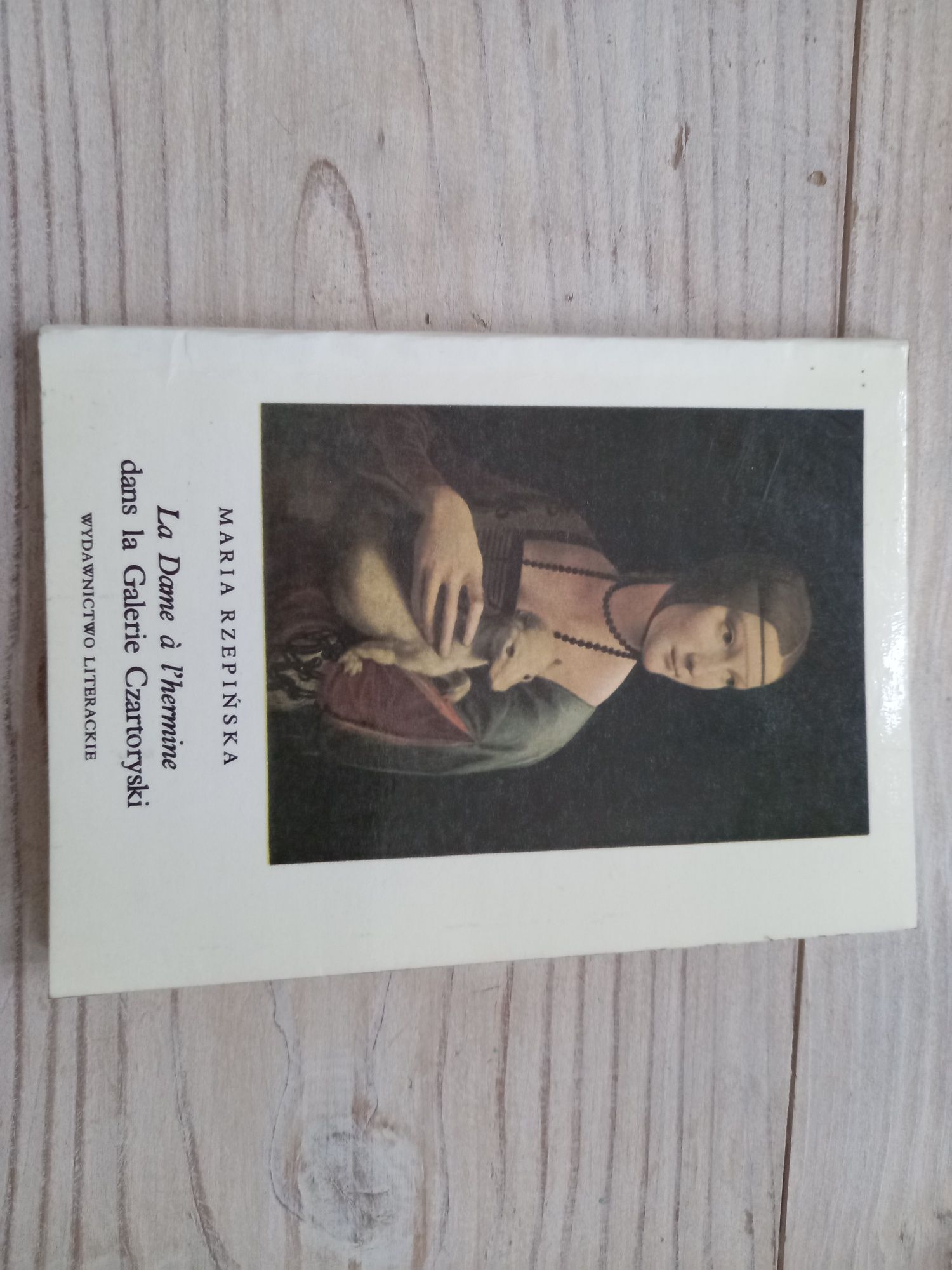 Książka po francusku 1978 Dama z łasiczką La Dame a l'hermine Rzepińsk