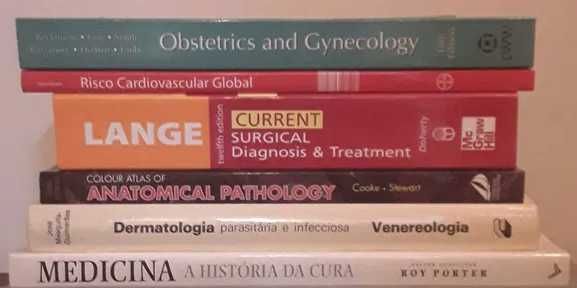 Livros de Medicina, Anatomia, Biologia, Farmacologia, Genética, etc