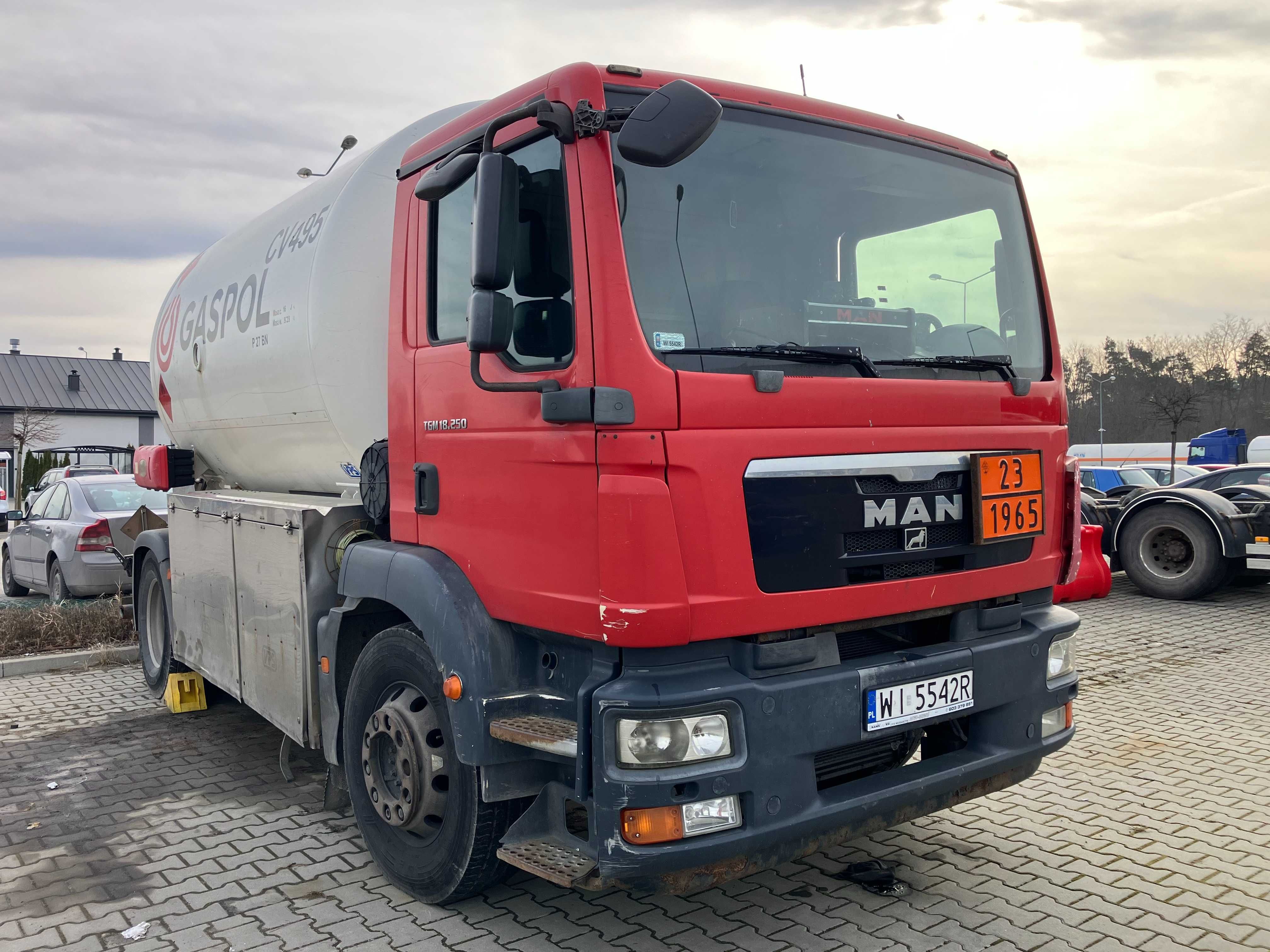 MAN TGM 18.250 wersja FL z cysterną LPG 2011 rok