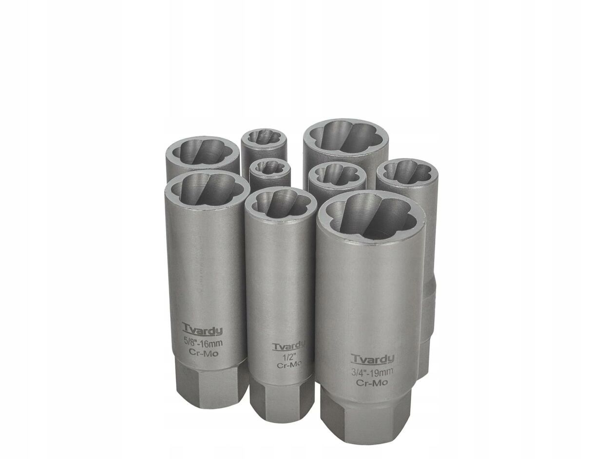 Zestaw Długich Nasadek Do Urwanych Śrub 6-19Mm Tvardy T00130