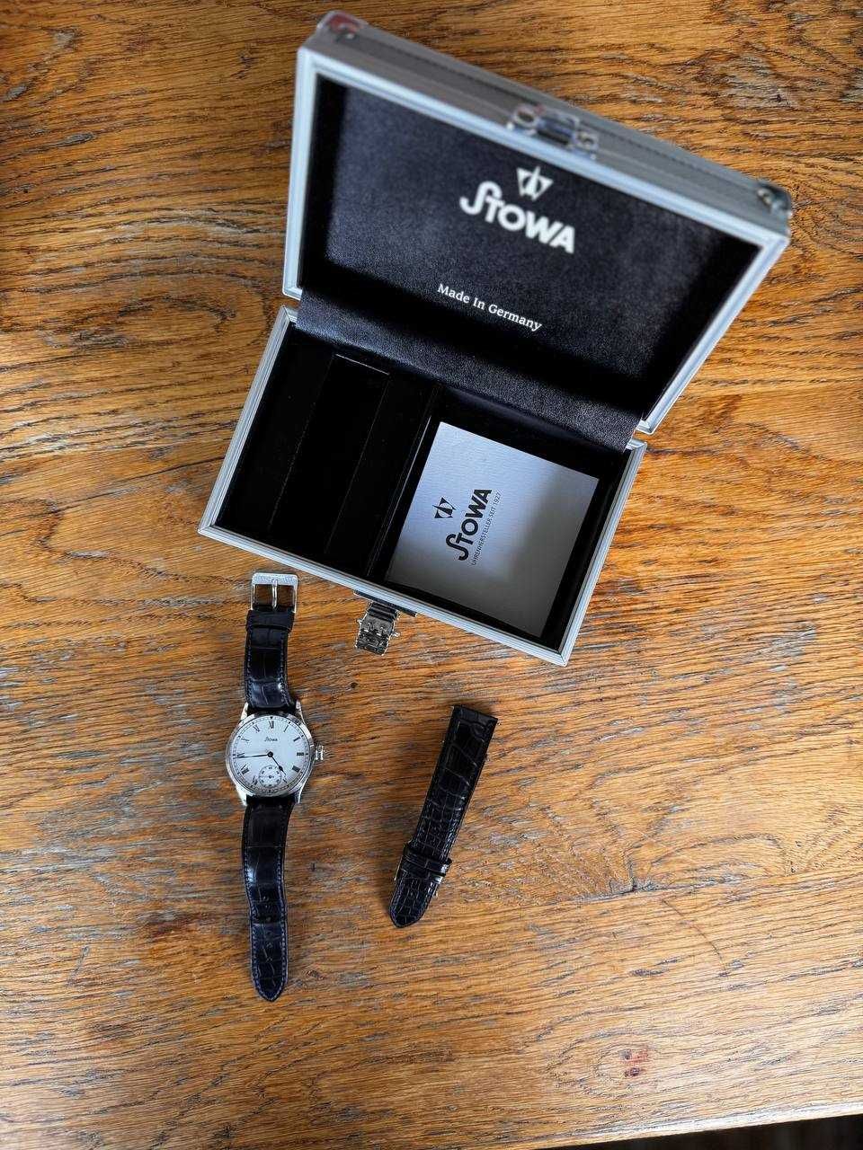 Продам часы STOWA Marine Original на аллигаторе ! OLD LOGO , Редкие !