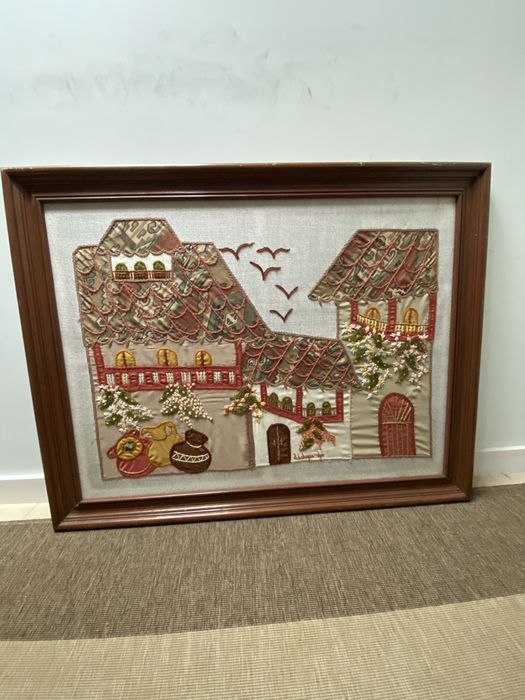 Quadro bordado para pendurar