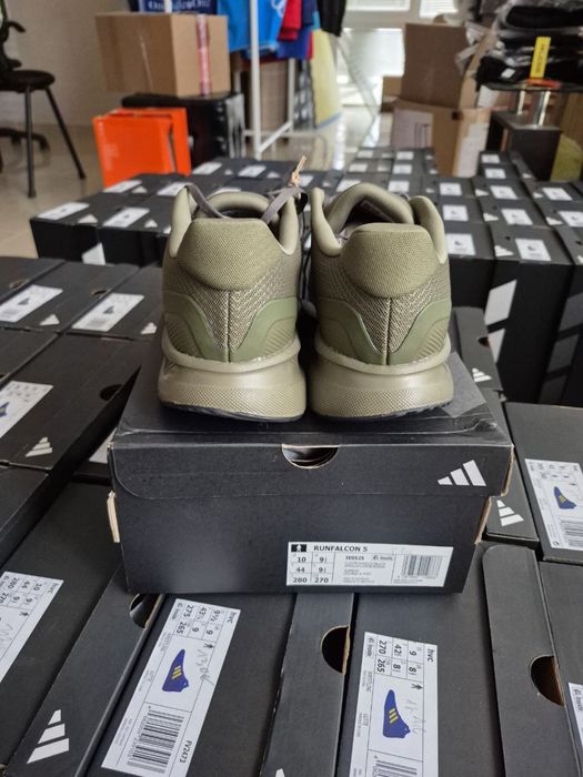 ДЕШЕВО! Продам кросівки літні Adidas Runfalcon 5 р.42.5 (27см) олива
