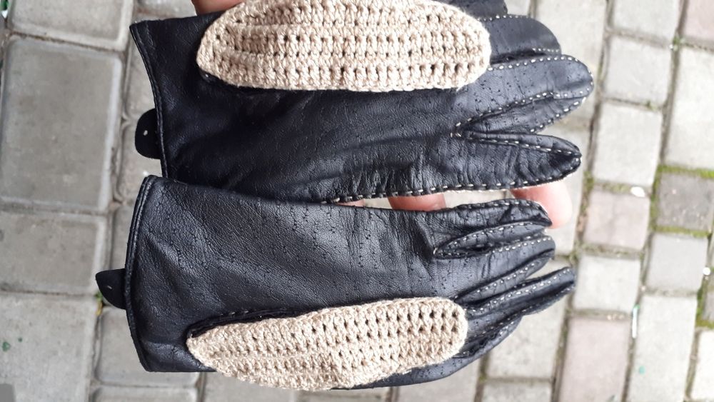 Перчатки для вождения Dents(Великобритания), черная кожа S.