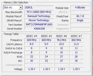 RAM RAMAXEL (IC Micron) 2 x 4 GB 12800S 1600 MHz DDR 3 parowane