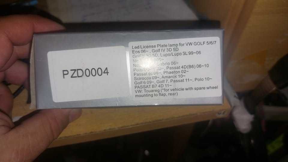 Luzes led de matricula Vw