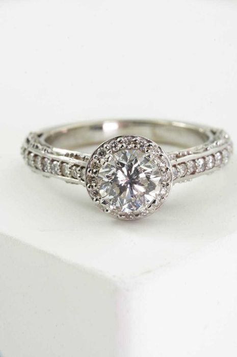 Złoty pierścionek 14K Brylanty 1.22ct