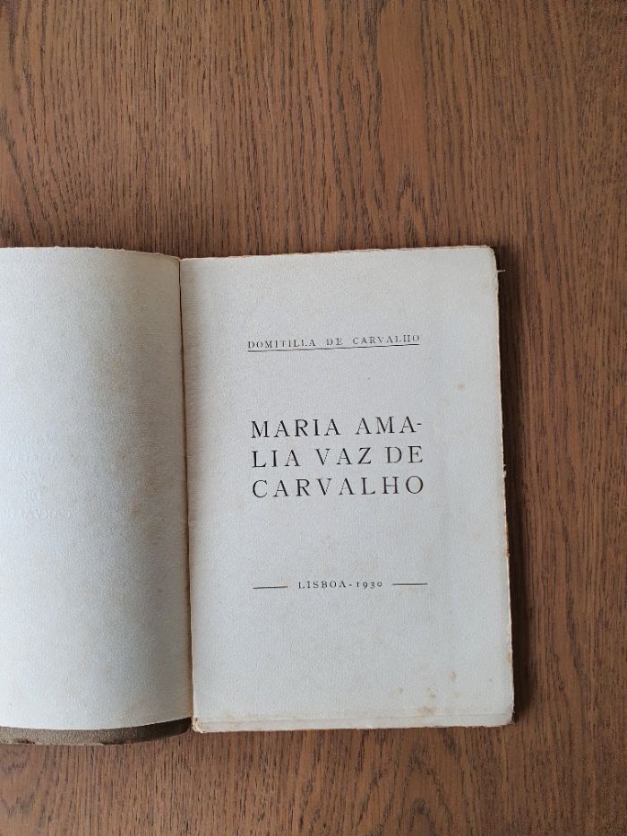 Livro Maria Amalia Vaz de Carvalho - Domitila de Carvalho