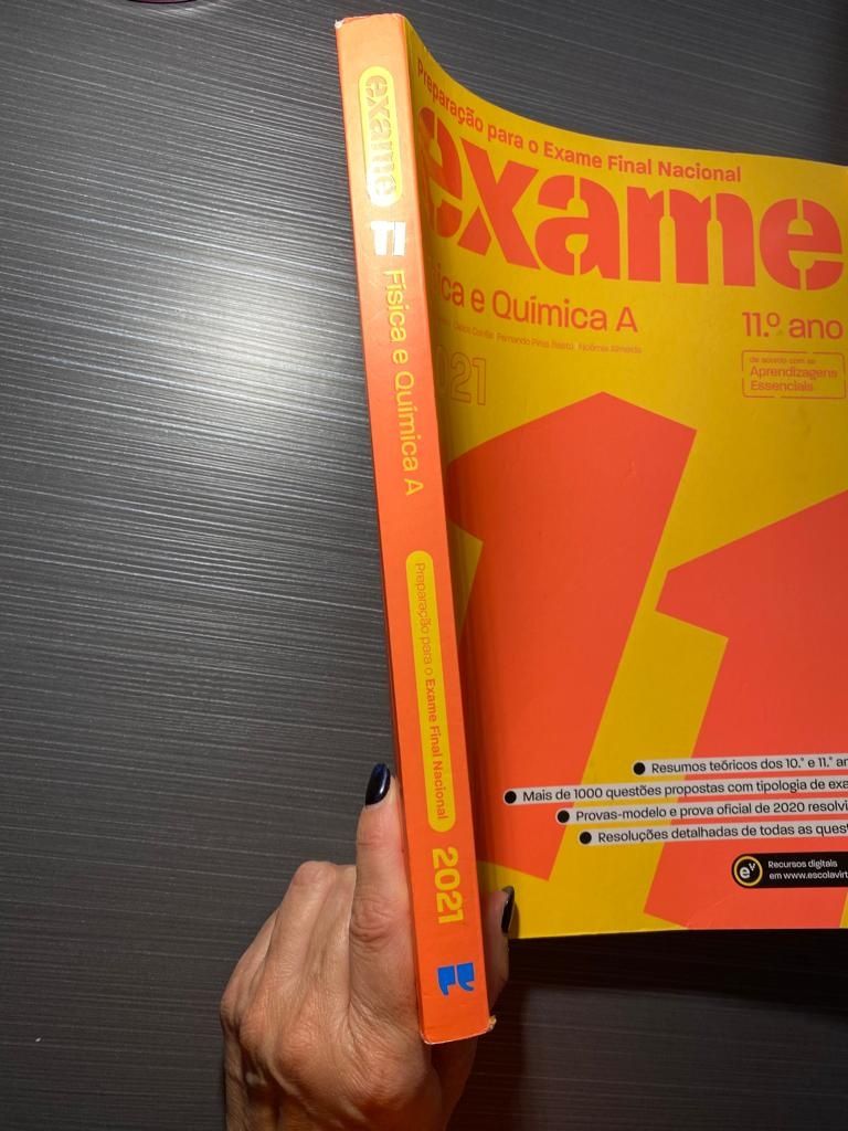 COMO NOVO - Livro Exame Física e Química A 11º Ano - Porto Editora