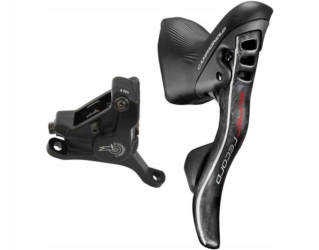 Klamkomanetka z hamulcem Campagnolo Super Record DB 12s lewa + zacisk