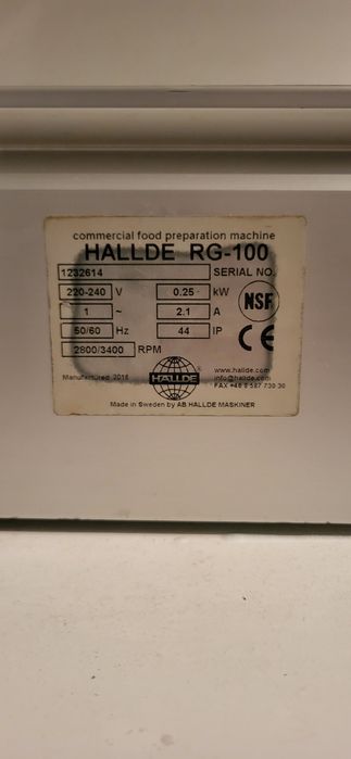 Szatkownica Hallde RG-100