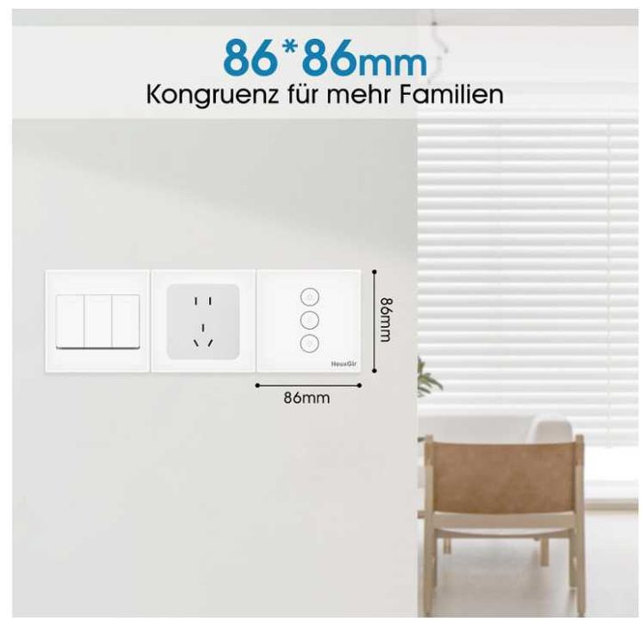 Inteligentny, dotykowy sterownik rolet HEUXGIR, komplet 4 sztuk