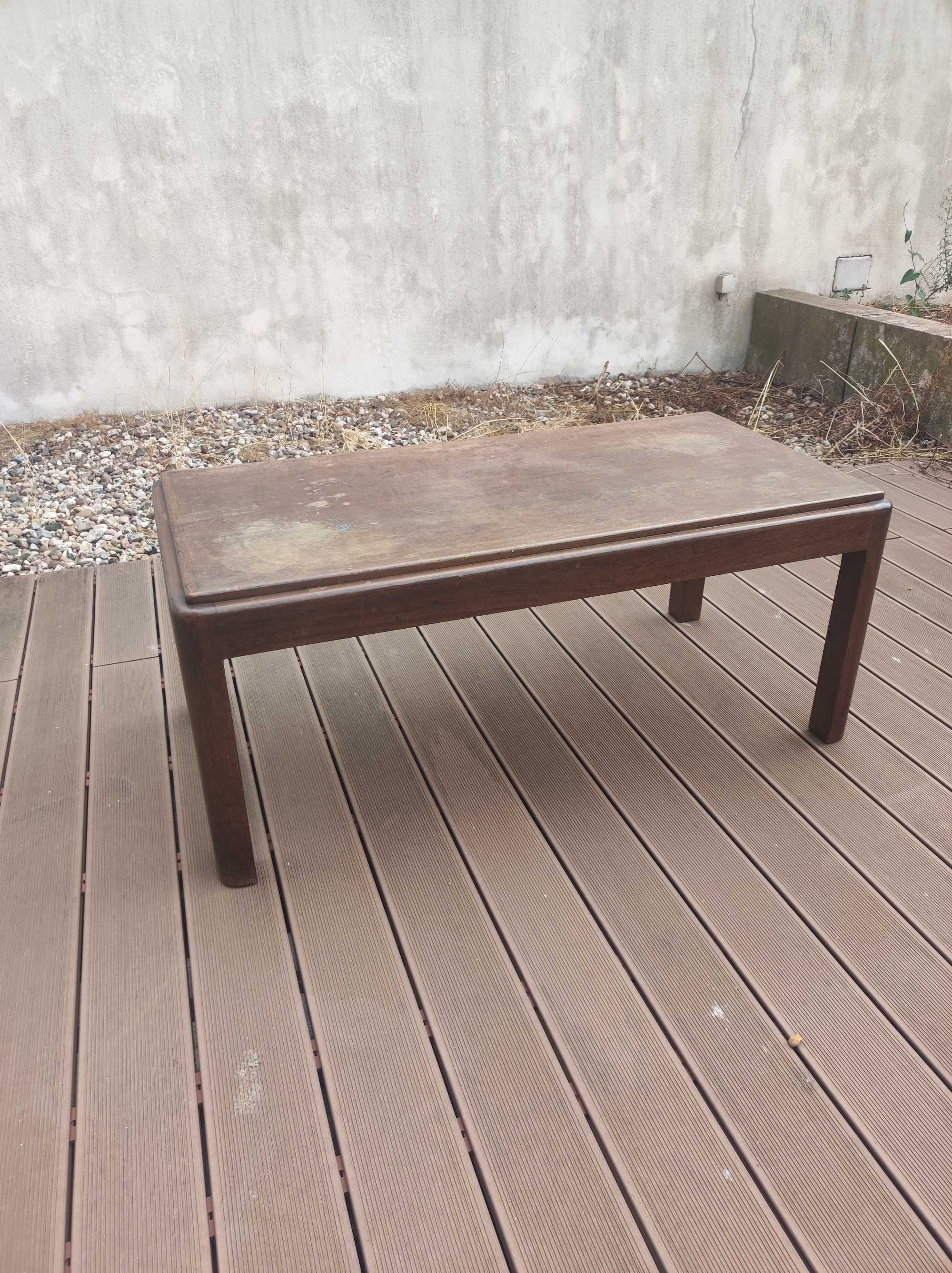 Mesa de centro / apoio em madeira maciça Arte Deco
