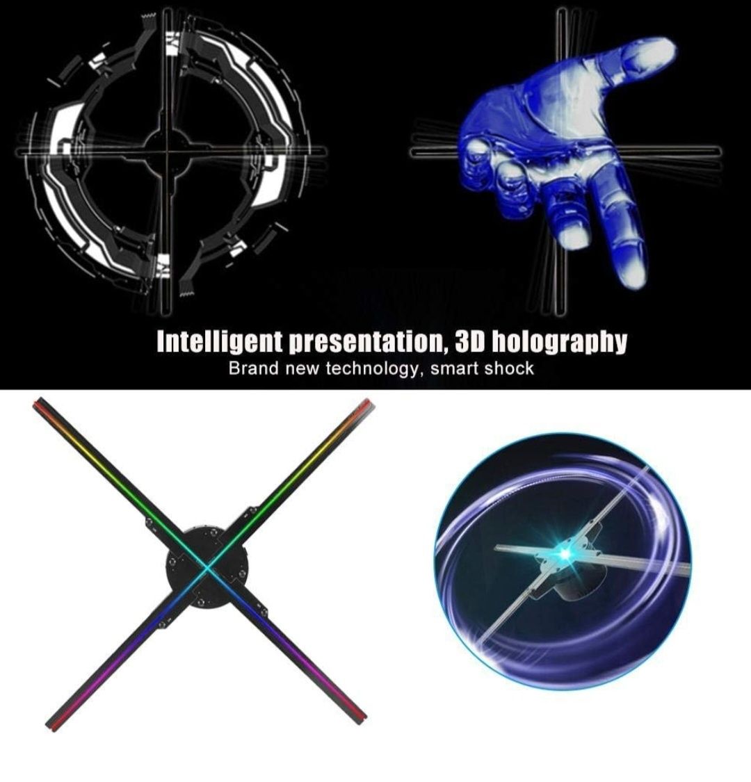 Hologram 5D Animacje Reklamy Text Grafit