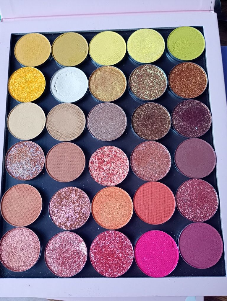 Cienie do powiek oczu GLAM SHOP magnetyczne ciepłe matowe błyszczące