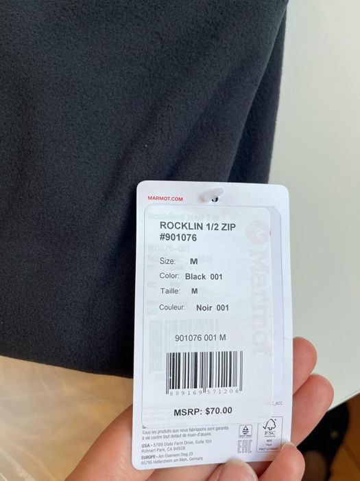 Флісова кофта Marmot Rocklin Fleece 1/2 Zip