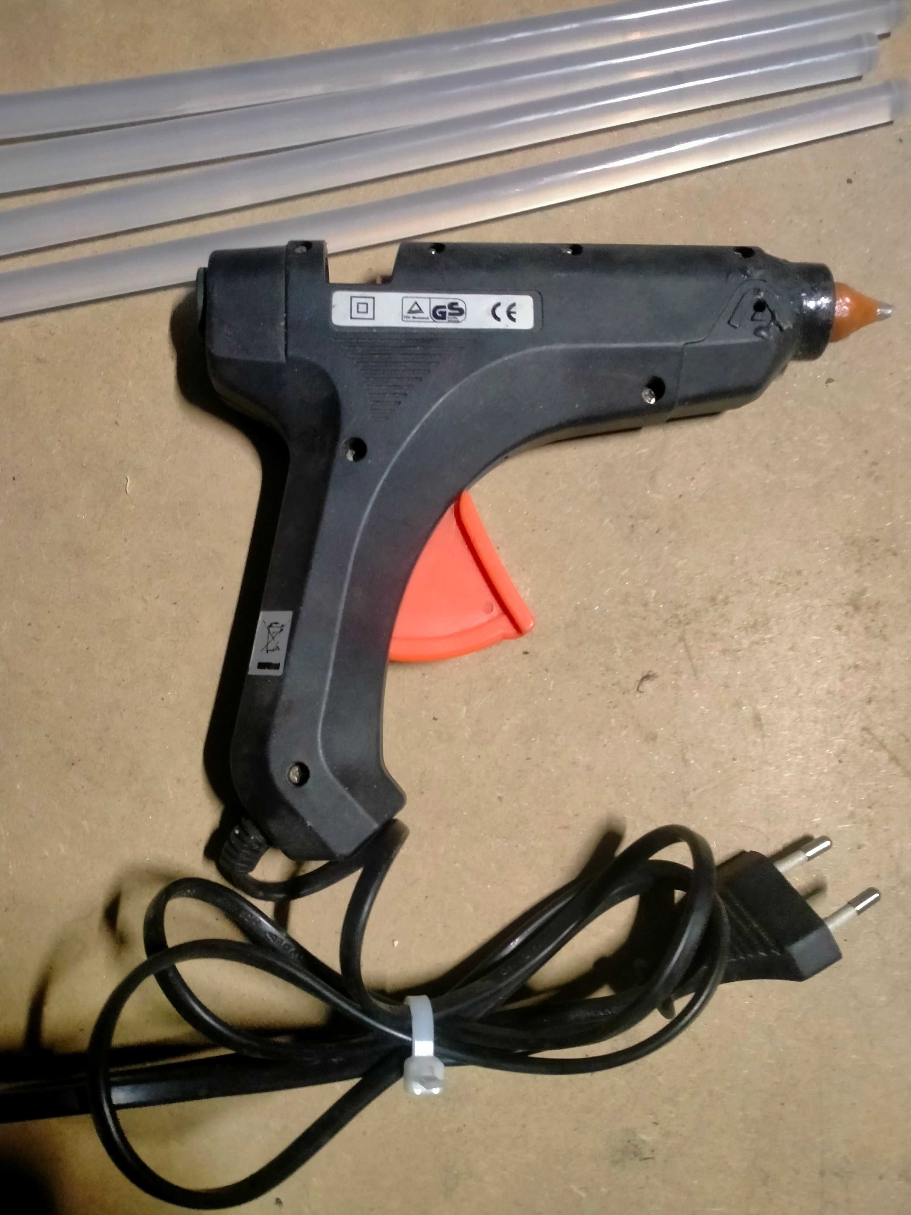 Pistolet do kleju 60W (na wkłady 11mm) + 5 wkładów