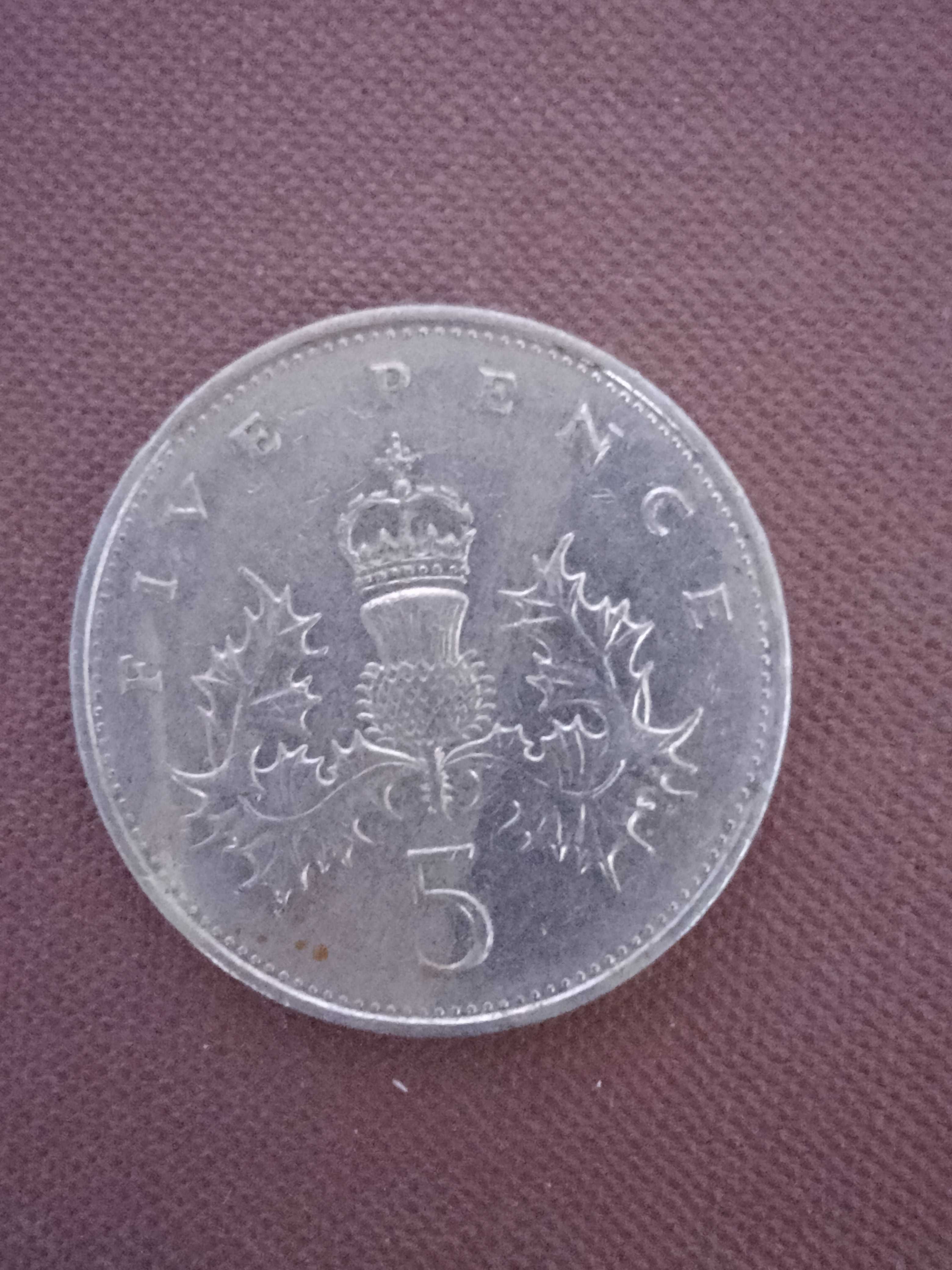 Moneta kolekcjonerska 5 pence Elizabeth II 1988 rok
