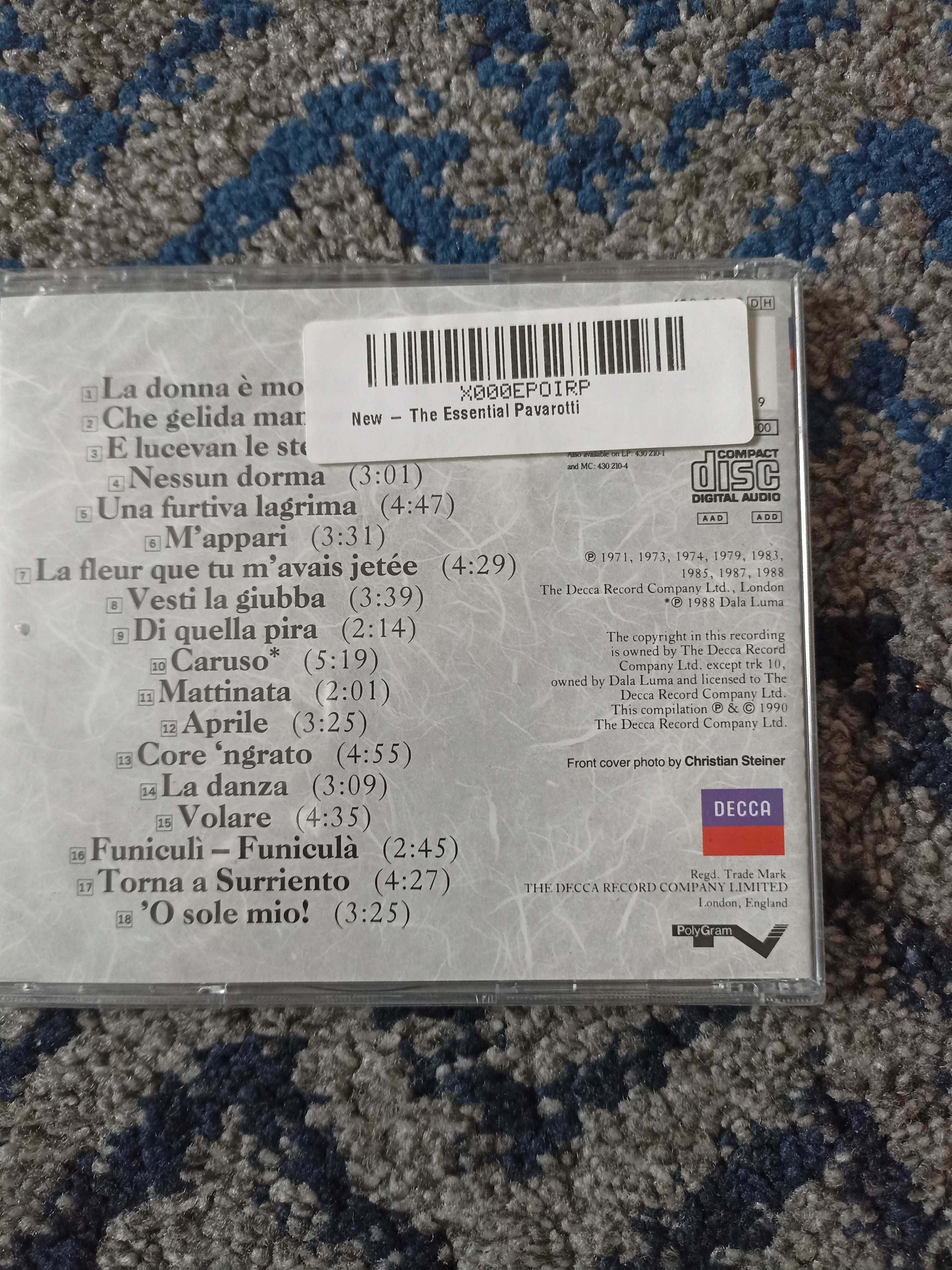 Płyta z muzyką Pavarotti