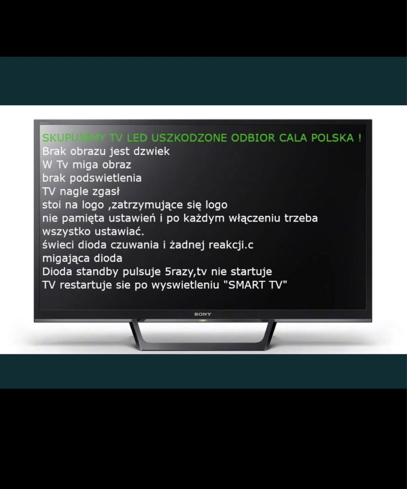 Skup tv led skup telewizorow uszkodzonych