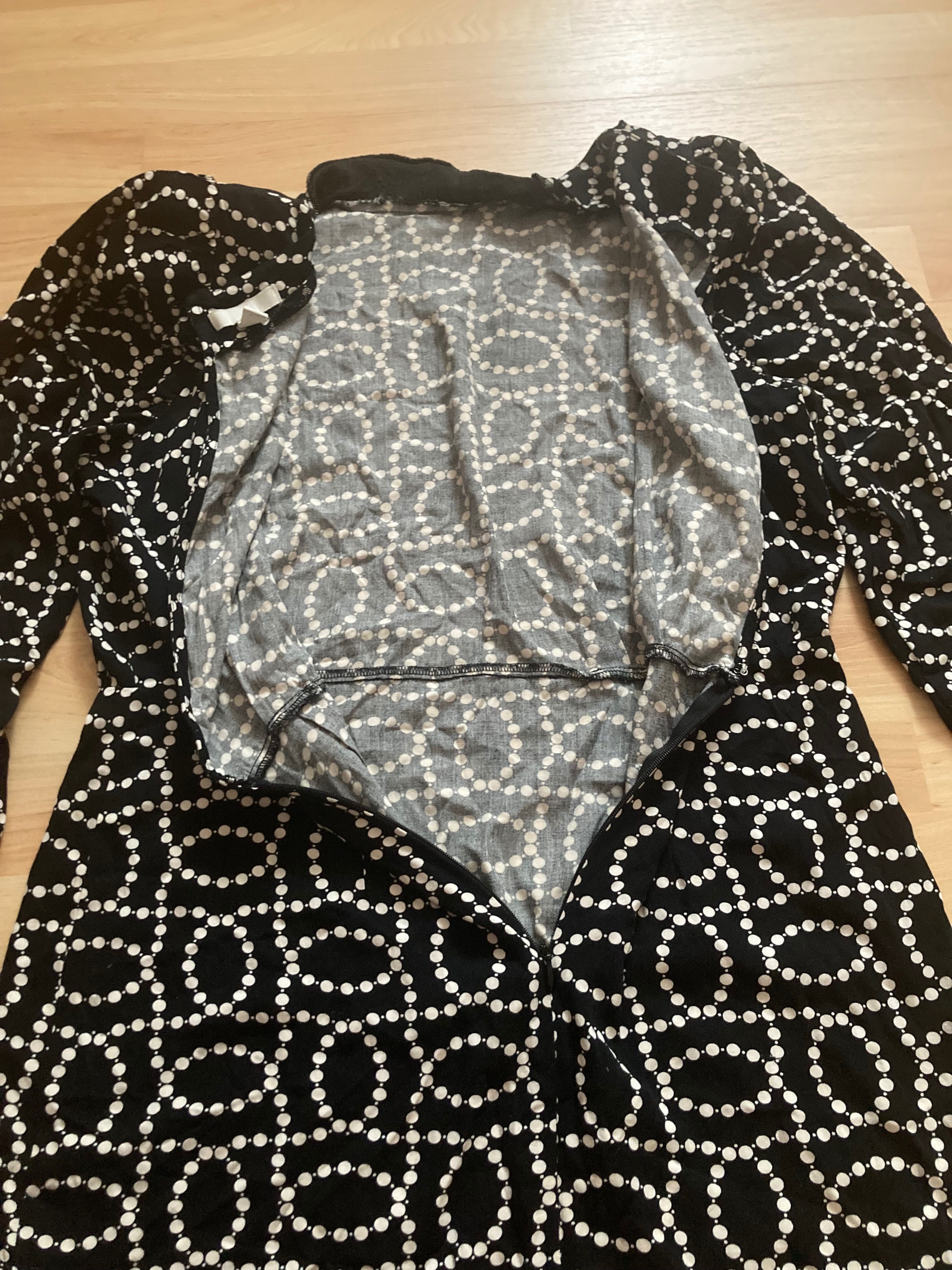 Sukienka mini z odkrytymi plecami i poduszkami H&M roz. M