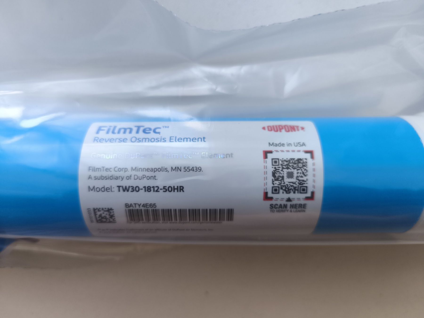 Мембрана FILMTEC 50 GPD TW30-1812-50HR ОРИГИНАЛ