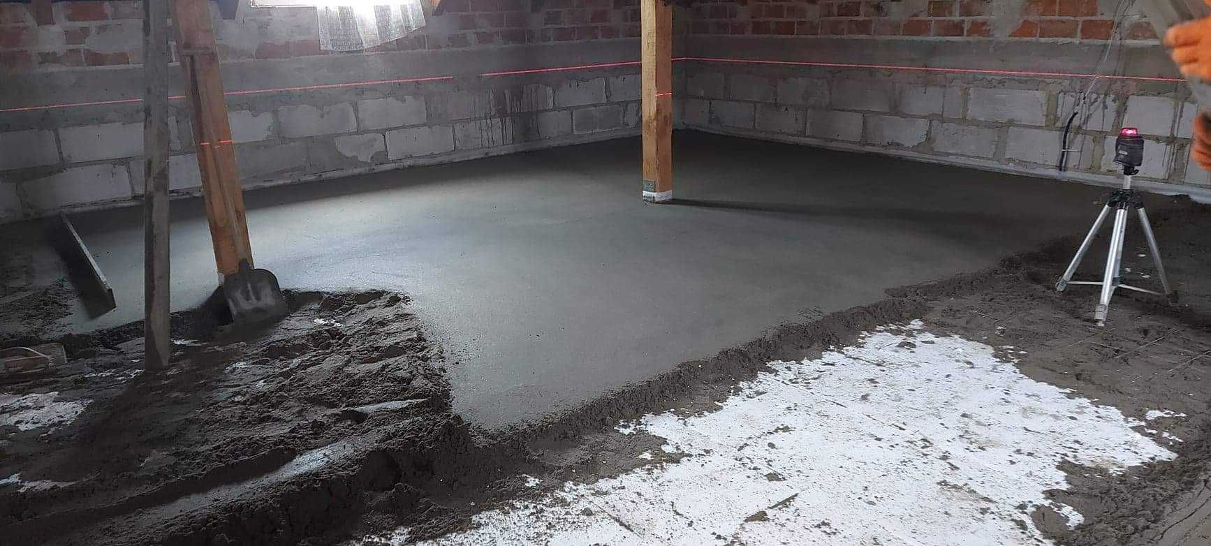 Wylewki MASZYNOWE, Anhydrytowe Posadzki betonowe,STYROBETON