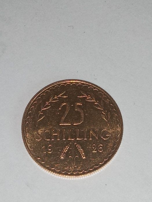 Austria 25 szylingów 1926 złota moneta kolekcjonerska
