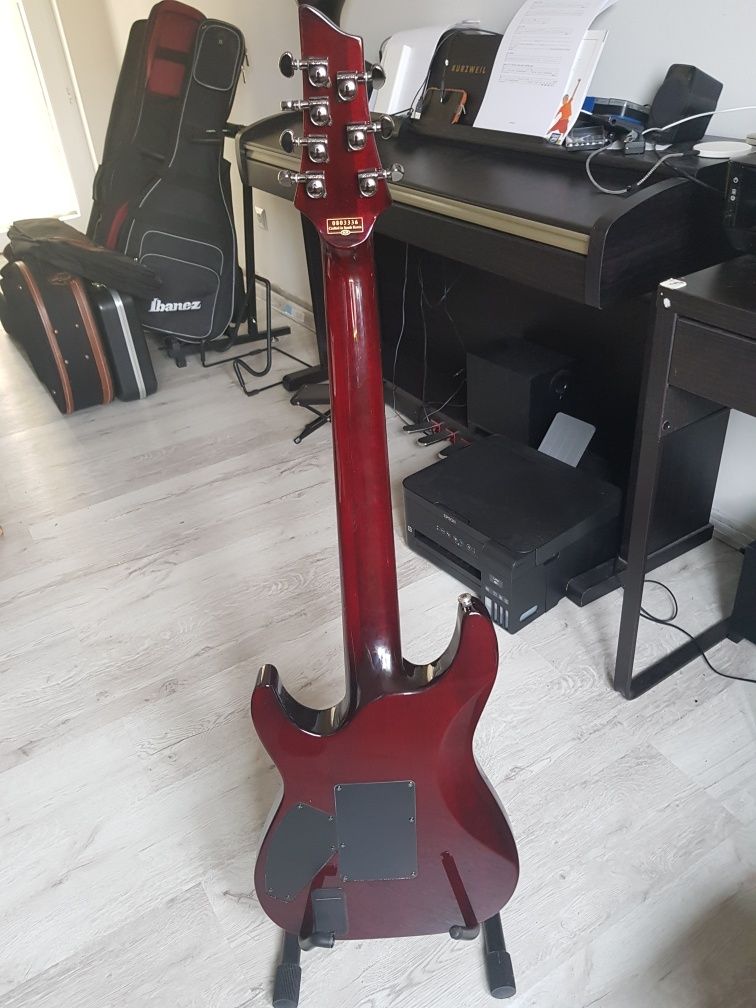 Schecter hellraiser c7 fr black cherry