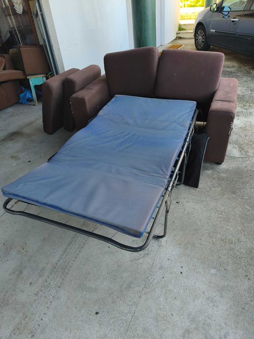 sofá cama de dois lugares