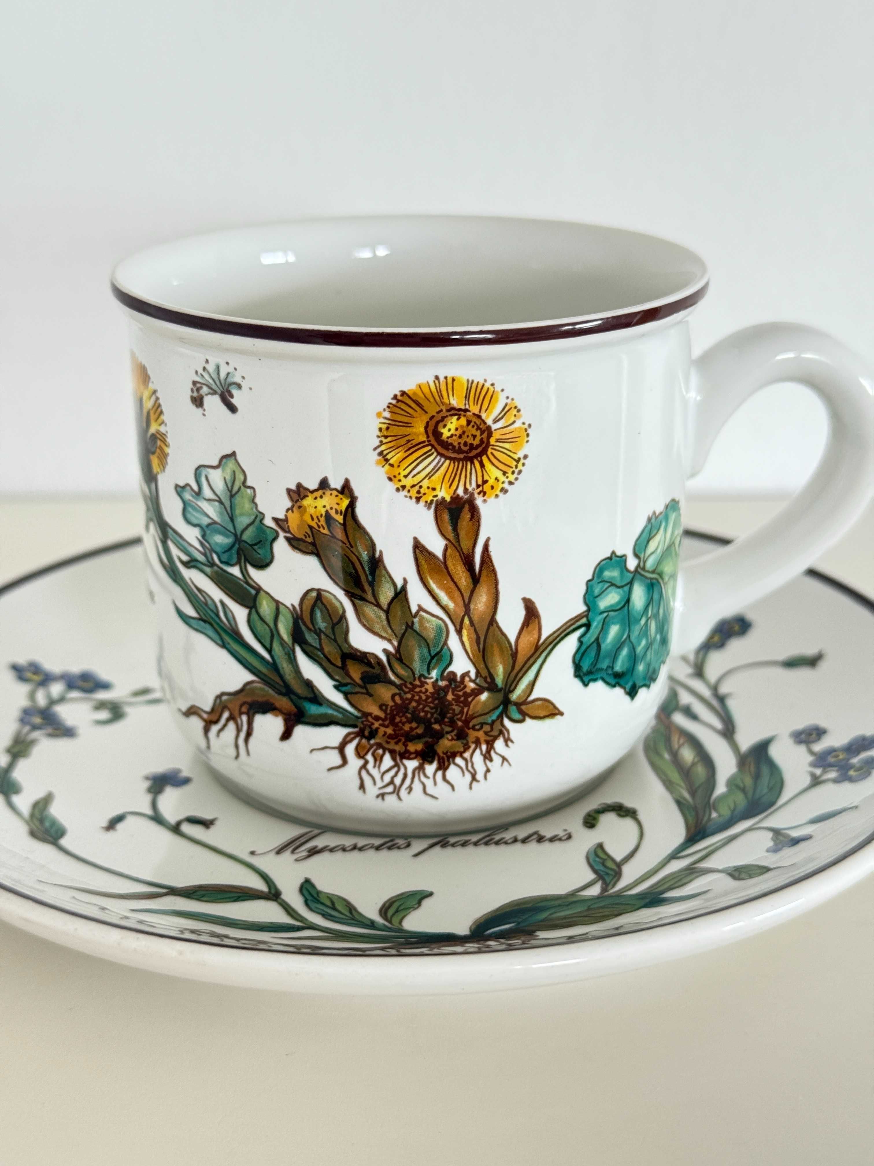 Filiżanka Botanica Villeroy &Boch porcelana vitro kwiaty przyroda kawa