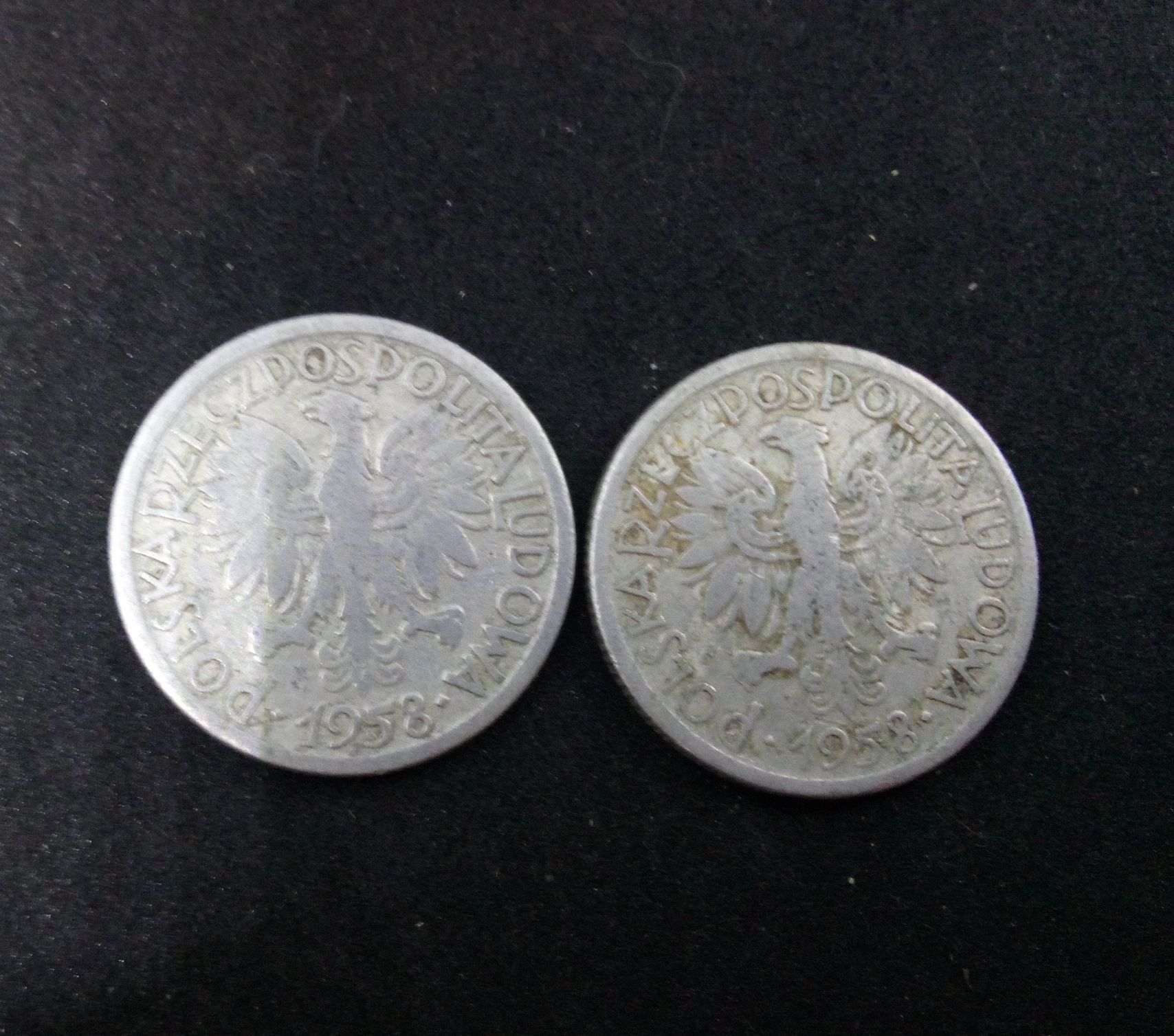 Monety 2 złote z 1958 i 1973 roku