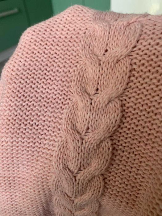 Сукня для вагітної  в'язане з гарним візерунком вживане якісне 44-46