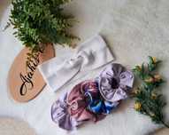 Opaska przeplatana (50-54cm) i 4x gumeczka scrunchies