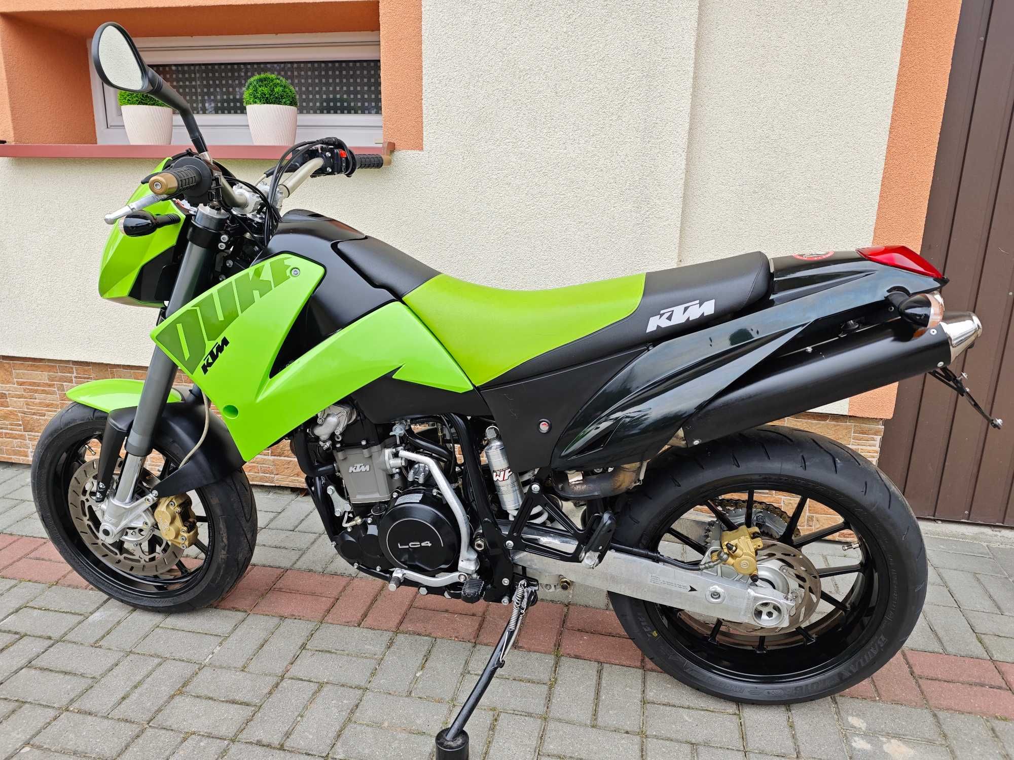 KTM 640 LC4 DUKE II Lime Green Limited Edition Supermoto