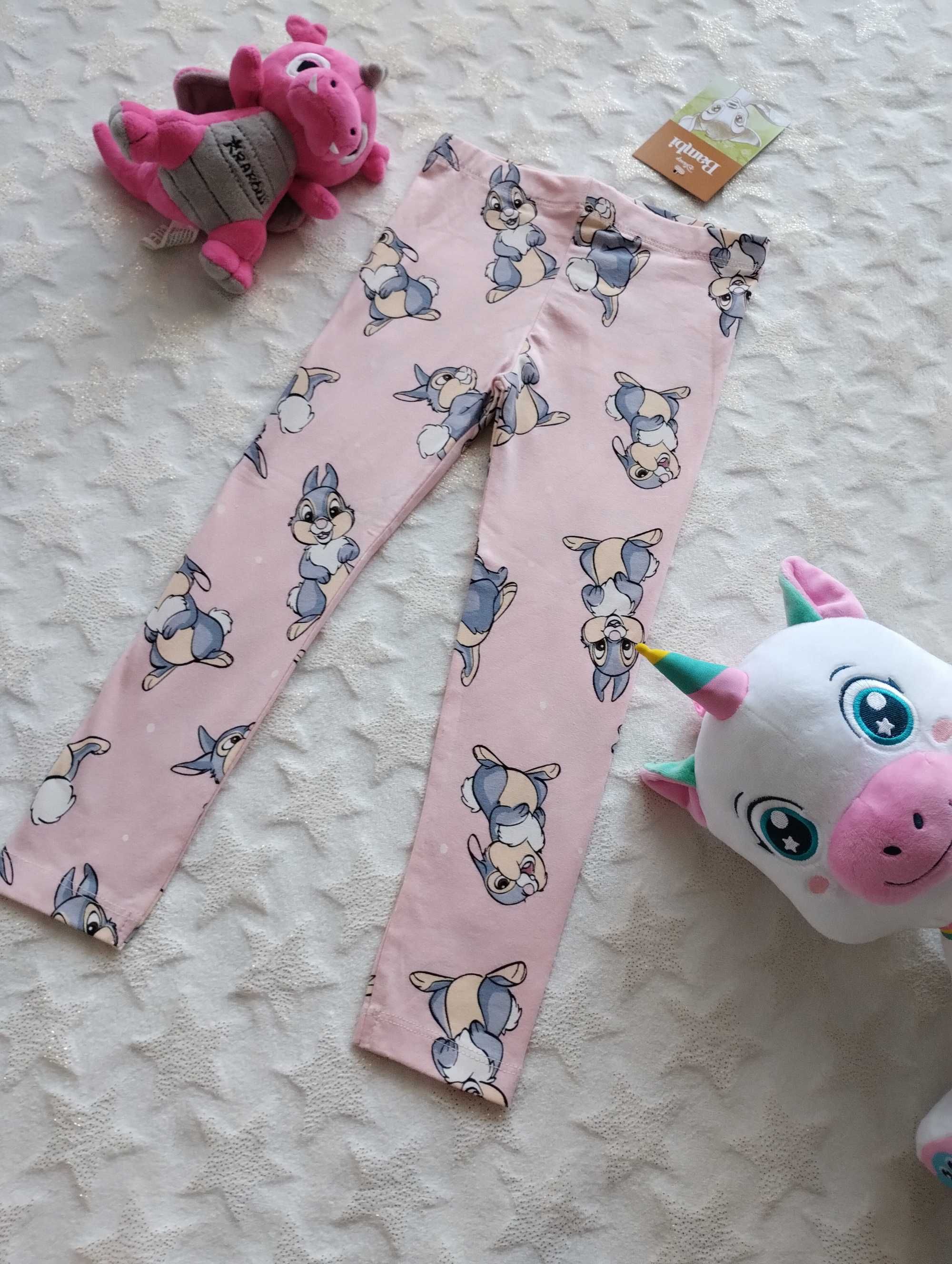 Legginsy królik Tuptuś 104 nowe śliczne leginsy Bambi 3 4 latka getry