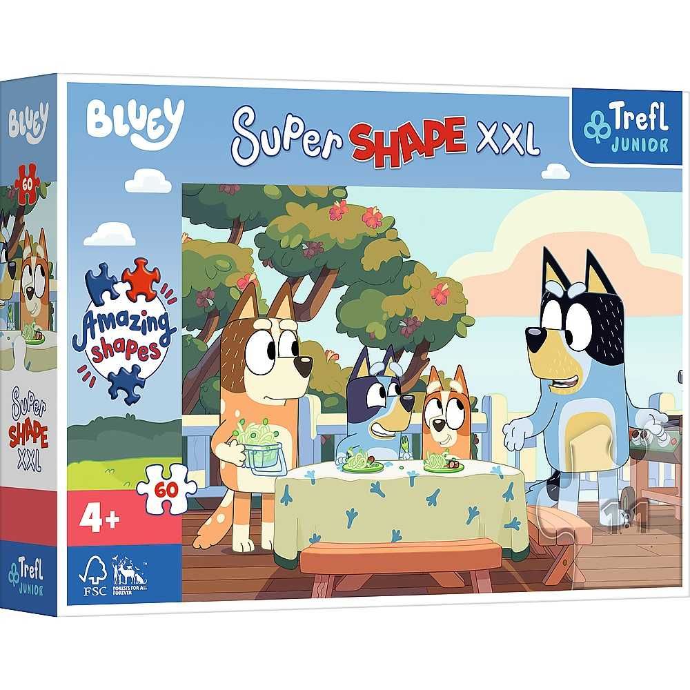 Trefl Puzzle Super Shape XXL 60 el. Bluey i przyjaciele Bingo 50040